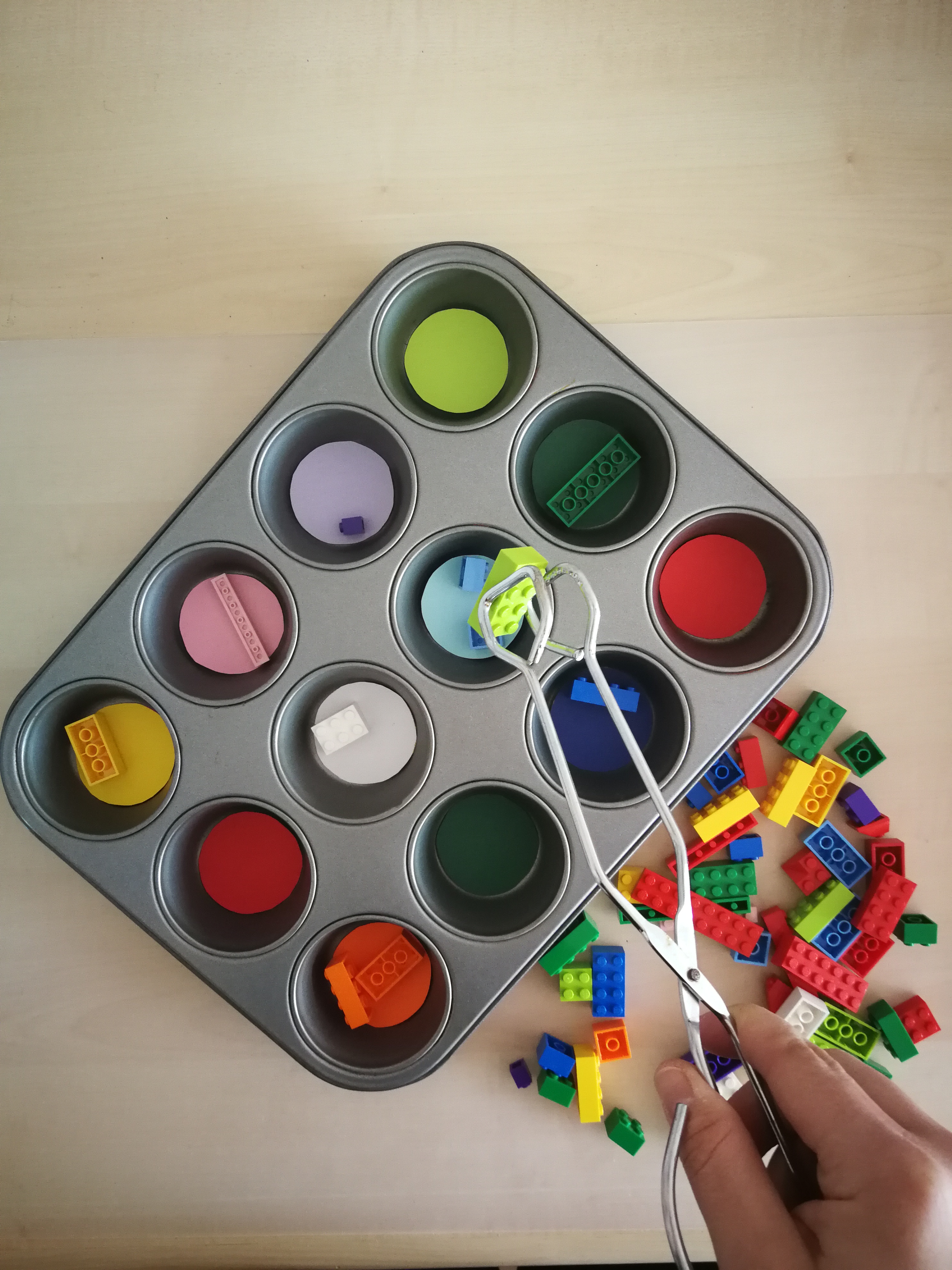 Lego nach Farben sortieren